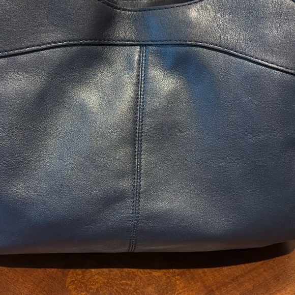 Coach  Lexy shoulder bag  Satchel  leather  metallic Steel blue  pristine 3 Comp - Picture 14 of 15